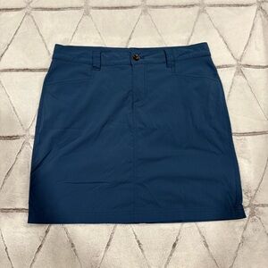 Eddie Bauer Womens Skort Skirt Size 4 Blue Pockets Athletic Travel Pickle Ball